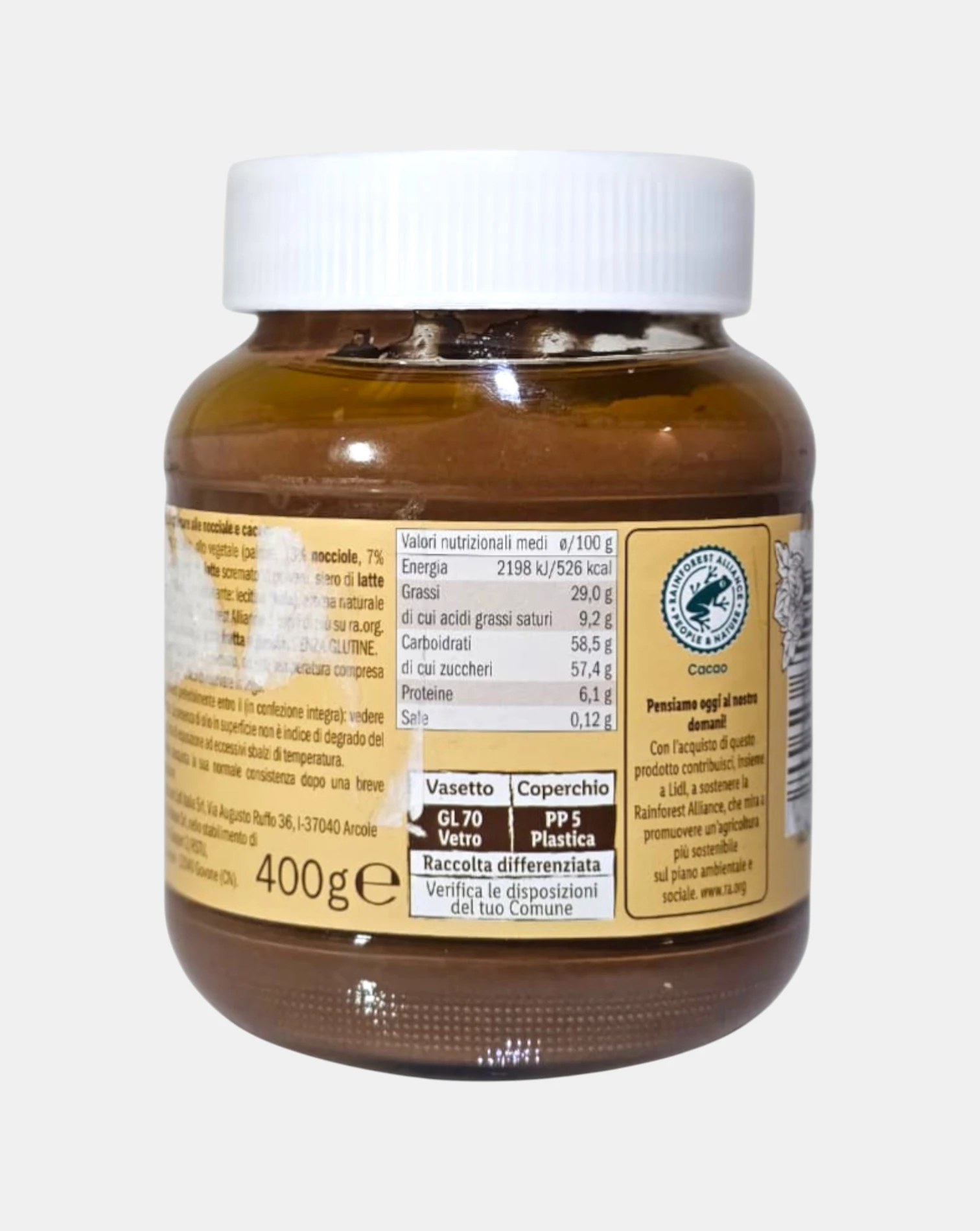 Choco Nussa – 13% Hazelnut Spread – 400 g