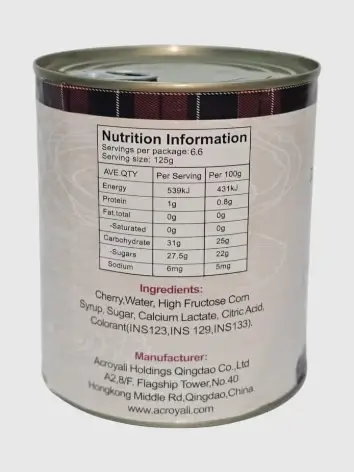ACROYALI Dark Sweet Pitted Cherry 425g