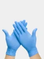 Vinyl Gloves Medium Blue 100's